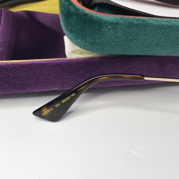 New - 💯 Original GUCCI Green Gradient Round Ladies Sunglasses GG0061S 003 - Picture 16 of 16